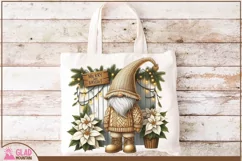 Merry and Bright Christmas Gnome png, Christmas Gnomes png Product Image 5