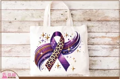 Epilepsy Awareness Ribbon png, Pancreatic Cancer Glitter png Product Image 4