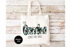 This Grandma Loves Her Herd png, Grandma design, cowhide Product Image 4
