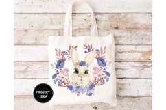 Floral bunny, cute floral bunny design, Easter sublimation Product Image 3