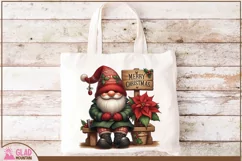 Merry Christmas Gnome png, Christmas Gnome clipart Product Image 7