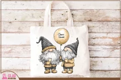 Cheers Gnomie, Happy New Year Gnome sublimation png Product Image 3