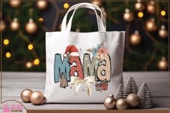 Boho Christmas Mama png, Retro Christmas Mama sublimation Product Image 9