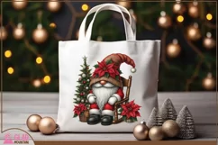 Santa Gnome png, Christmas Santa Gnome sublimation png Product Image 4