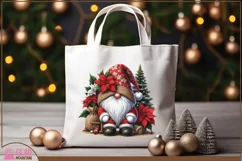 Santa Gnome png, Christmas Santa Gnome sublimation png Product Image 6