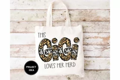 This GiGi Loves Her Herd sublimation, GiGi png, Grandma png Product Image 4