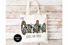This Grandma Loves Her Herd png, Grandma design, cowhide Product Image 3