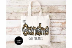 This Grandma Loves Her Herd png, Grandma design, cowhide Product Image 4