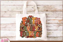 Faith in Every Footstep faux embroidery christian design Product Image 3