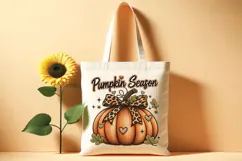 Pumpkin Season pumpkin doodle, Autumn faux embroidery Product Image 5
