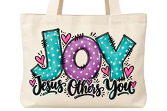 Joy doodle letters, Joy is Jesus, then Others, then You Product Image 3