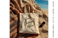 Canvas Tote Bag Mockup Shopping Bag White Natural Blank_10 Product Image 1