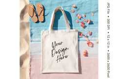 Canvas Tote Bag Mockup Shopping Bag White Natural Blank_102 Product Image 1