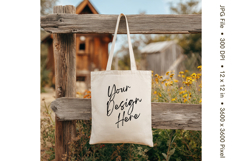 Canvas Tote Bag Mockup Shopping Bag White Natural Blank_108 Product Image 1