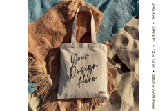 Canvas Tote Bag Mockup Shopping Bag White Natural Blank_11 Product Image 1