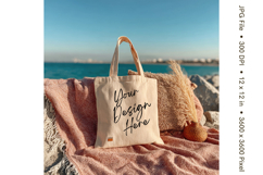 Canvas Tote Bag Mockup Shopping Bag White Natural Blank_116 Product Image 1