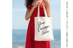 Canvas Tote Bag Mockup Shopping Bag White Natural Blank_13 Product Image 1