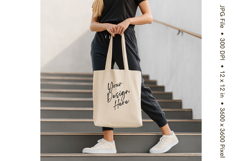 Canvas Tote Bag Mockup Shopping Bag White Natural Blank_131 Product Image 1
