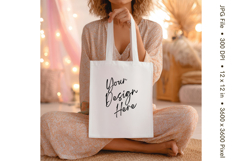 Canvas Tote Bag Mockup Shopping Bag White Natural Blank_139 Product Image 1