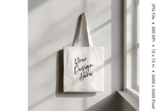 Canvas Tote Bag Mockup Shopping Bag White Natural Blank_149 Product Image 1