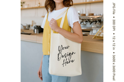 Canvas Tote Bag Mockup Shopping Bag White Natural Blank_15 Product Image 1
