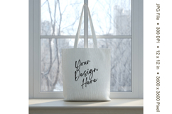 Canvas Tote Bag Mockup Shopping Bag White Natural Blank_154 Product Image 1