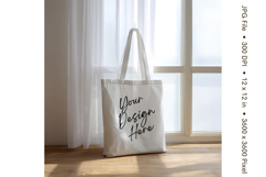 Canvas Tote Bag Mockup Shopping Bag White Natural Blank_156 Product Image 1