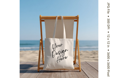 Canvas Tote Bag Mockup Shopping Bag White Natural Blank_163 Product Image 1