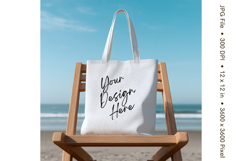 Canvas Tote Bag Mockup Shopping Bag White Natural Blank_165 Product Image 1