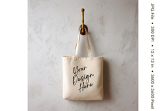 Canvas Tote Bag Mockup Shopping Bag White Natural Blank_174 Product Image 1