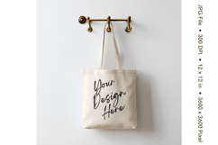 Canvas Tote Bag Mockup Shopping Bag White Natural Blank_178 Product Image 1