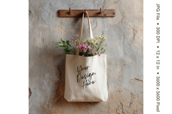 Canvas Tote Bag Mockup Shopping Bag White Natural Blank_182 Product Image 1