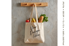Canvas Tote Bag Mockup Shopping Bag White Natural Blank_191 Product Image 1