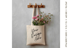 Canvas Tote Bag Mockup Shopping Bag White Natural Blank_193 Product Image 1