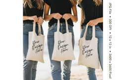 Canvas Tote Bag Mockup Shopping Bag White Natural Blank_209 Product Image 1