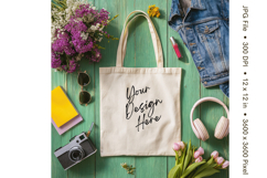 Canvas Tote Bag Mockup Shopping Bag White Natural Blank_212 Product Image 1