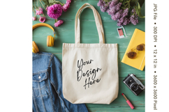 Canvas Tote Bag Mockup Shopping Bag White Natural Blank_214 Product Image 1