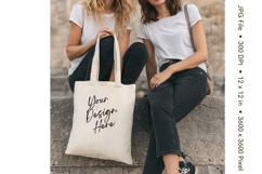 Canvas Tote Bag Mockup Shopping Bag White Natural Blank_221 Product Image 1