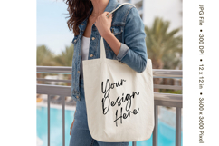 Canvas Tote Bag Mockup Shopping Bag White Natural Blank_29 Product Image 1