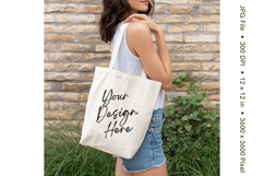 Canvas Tote Bag Mockup Shopping Bag White Natural Blank_36 Product Image 1