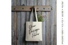 Canvas Tote Bag Mockup Shopping Bag White Natural Blank_46 Product Image 1