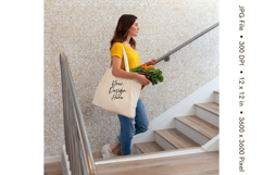 Canvas Tote Bag Mockup Shopping Bag White Natural Blank_74 Product Image 1