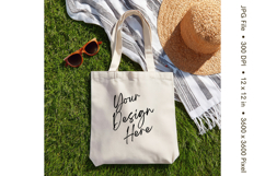 Canvas Tote Bag Mockup Shopping Bag White Natural Blank_75 Product Image 1