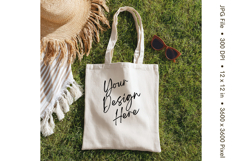 Canvas Tote Bag Mockup Shopping Bag White Natural Blank_76 Product Image 1