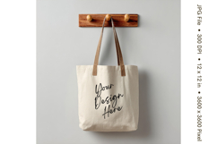 Canvas Tote Bag Mockup Shopping Bag White Natural Blank_77 Product Image 1