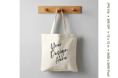 Canvas Tote Bag Mockup Shopping Bag White Natural Blank_78 Product Image 1