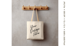 Canvas Tote Bag Mockup Shopping Bag White Natural Blank_79 Product Image 1