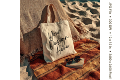 Canvas Tote Bag Mockup Shopping Bag White Natural Blank_8 Product Image 1