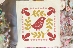 Scandinavian Christmas Bird | Christmas SVG Product Image 4