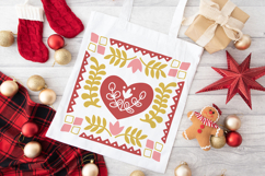 Scandinavian Christmas Heart | Christmas SVG Product Image 3